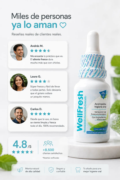 WellFresh Esencial Plus | Elimina el Mal Aliento